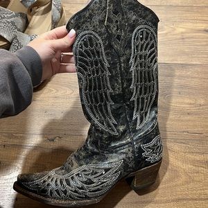 Womens corral cowgirl boots